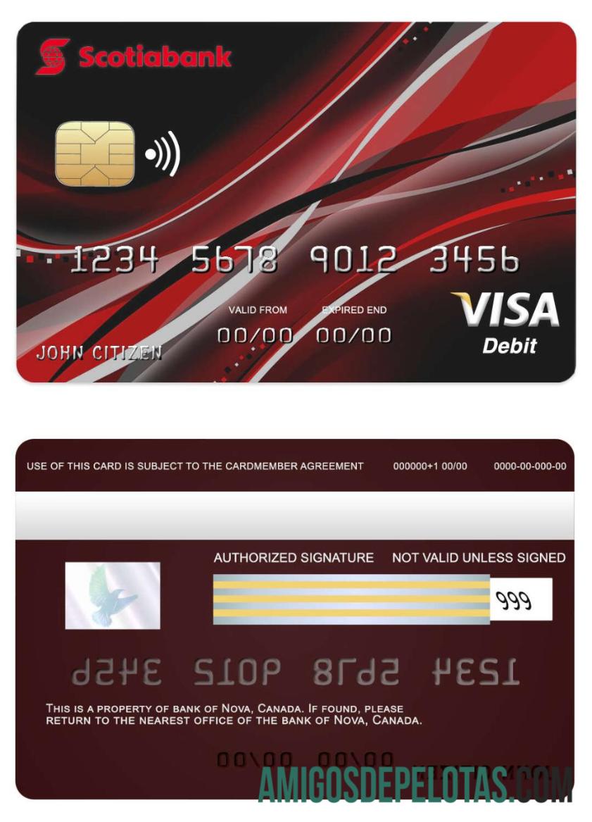 Canada Nova Bank Visa Card baixar para verificação